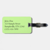 ジャスミンの蝶の熱帯自然 ラゲッジタグ (裏面横)