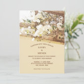 ジャスミンぶら下がった花結婚式招待状 招待状 (スタンド正面)