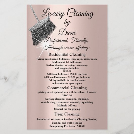 ジャスミンクリーニングサービスハウス保ズバラシルバー チラシ (正面)