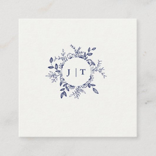 ジャスミンサムバックエレガントフローラ エンクロージャーカード (正面)