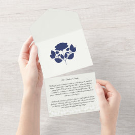 ジャスミンサムバックエレガントフローラ オールインワン招待状