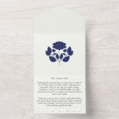 ジャスミンサムバックエレガントフローラ オールインワン招待状 (内側)