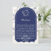 ジャスミンサムバック花 サンキューカード (スタンド正面)