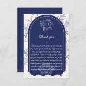 ジャスミンサムバック花 サンキューカード (正面/裏面)