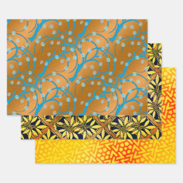 ジャスミンデイジーグリフサンプラー ラッピングペーパーシート