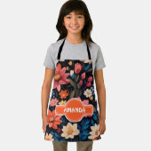 ジャスミンパステルカラフルパタパーソナライズされたーン エプロン (インサイチュ)