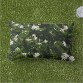 ジャスミンフラワートロピカルボタニカル アウトドアクッション (芝生)