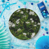 ジャスミンフラワートロピカルボタニカル ペーパープレート (パーティー)