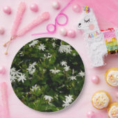 ジャスミンフラワートロピカルボタニカル ペーパープレート (パーティー)