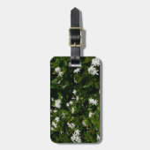 ジャスミンフラワートロピカルボタニカル ラゲッジタグ (正面縦)