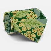 ジャスミンフラワーヴィンテージオーナメントイラストレーション ネクタイ (ロール)