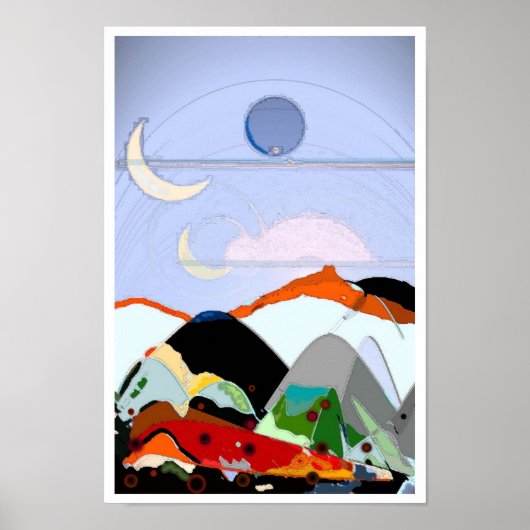 ジャスミンムーンプリント ポスター (正面)