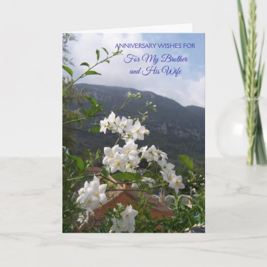 ジャスミン兄夫婦オリジナル結婚記念日 カード (正面)