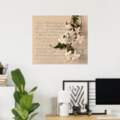 ジャスミン古筆跡ポスター巨乳 ポスター (ホームオフィス)