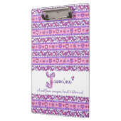 ジャスミン名ハートJ クリップボード (左)