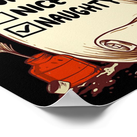 ジャスミン名 – サンタいけなニース一覧おもしろいクリスマス ポスター (角)