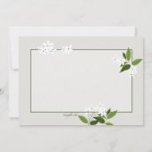 ジャスミン横招待状 招待状 (裏面)