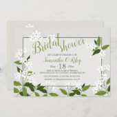 ジャスミン横招待状 招待状 (正面/裏面)