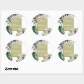 ジャスミン香水ラベル ラウンドシール (シート)