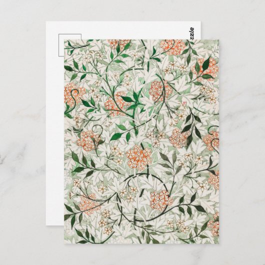 ジャスミン – ウィリアムモリス ポストカード (正面/裏面)