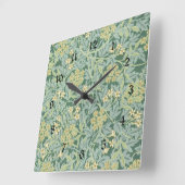 ジャスミン・ウィリアム・モリス スクエア壁時計 (傾斜)