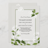 ジャスミン ウェディング インビテーション (正面/裏面)