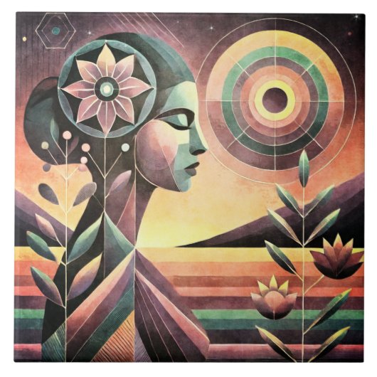 ジャスミン タイル (正面)