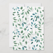 ジャスミン·ラスティック·庭園の結婚式の招待 招待状 (裏面)