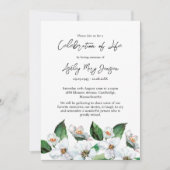 ジャスミン 追悼式 生前の感謝を込めて 招待状 (正面)