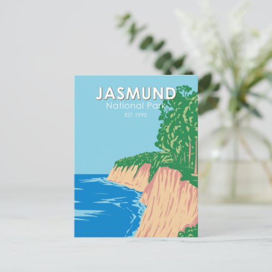 ジャスムンドナショナルパークチョーククリフスドイツヴィンテージ ポストカード (スタンド正面)