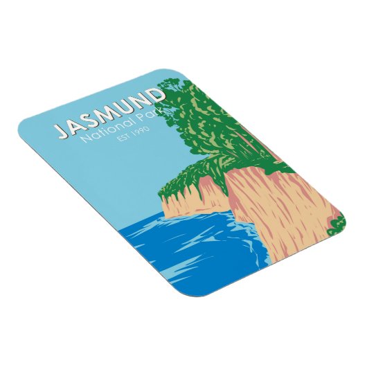 ジャスムンドナショナルパークチョーククリフスドイツヴィンテージ マグネット (右側)