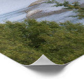 ジャス走パーの低地の部分を通る川 ポスター (角)