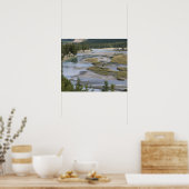 ジャス走パーの低地の部分を通る川 ポスター (キッチン)