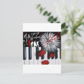 ジャズお祝い インビテーションポストカード (スタンド正面)