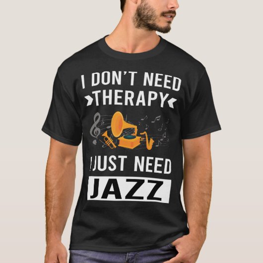 ジャズがあればそれでいい Tシャツ (正面)