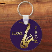 ジャズが大好き キーホルダー (正面)