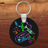 ジャズが大好き キーホルダー (正面)