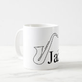 ジャズが大好き コーヒーマグカップ (正面左)