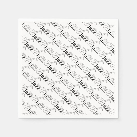 ジャズが大好き スタンダードカクテルナプキン (正面)