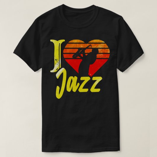 ジャズが大好き Tシャツ (デザイン正面)
