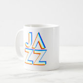 ジャズが好き コーヒーマグカップ (正面左)