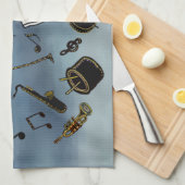 ジャズそれ キッチンタオル (四つ折り)