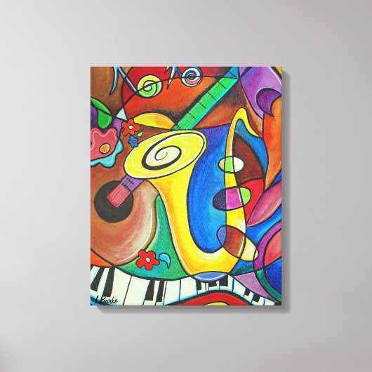 ジャズだ！プリントバイスタジオバーク© キャンバスプリント (正面)