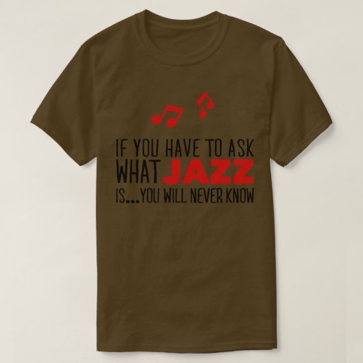 ジャズとは Tシャツ (デザイン正面)