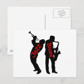 ジャズとブルース ポストカード (正面/裏面)