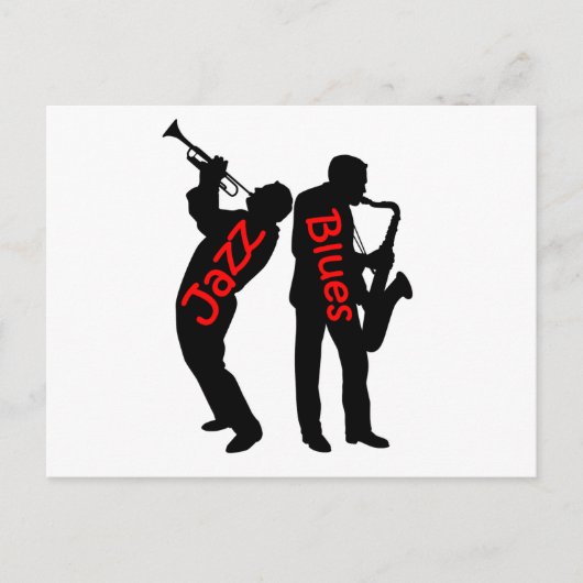 ジャズとブルース ポストカード (正面)