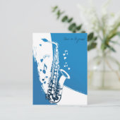 ジャズに合わせる ポストカード (スタンド正面)