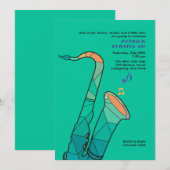 ジャズに彩りを添える招待状 招待状 (正面/裏面)