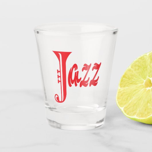 ジャズのサイン ショットグラス (正面)