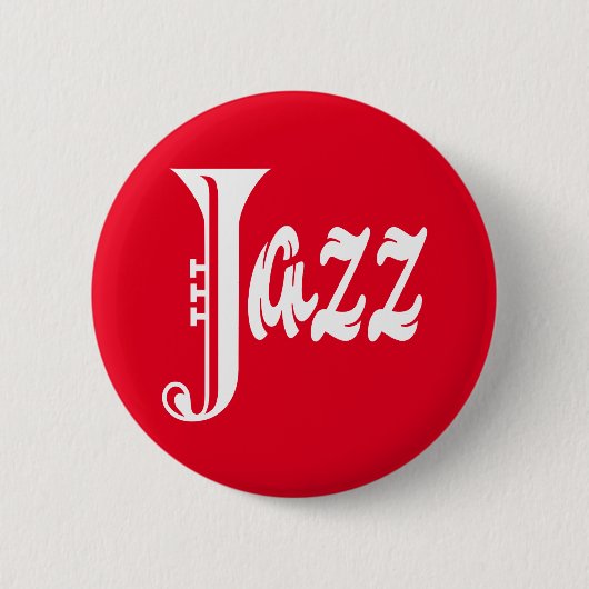 ジャズのサイン 缶バッジ (正面)